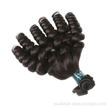 Wholesale Super Double Drawn FUNMI Virgin Hair Extensions Cheap Super Fumi Curl 100% Human Hair Bundles Weft Weave In Niger